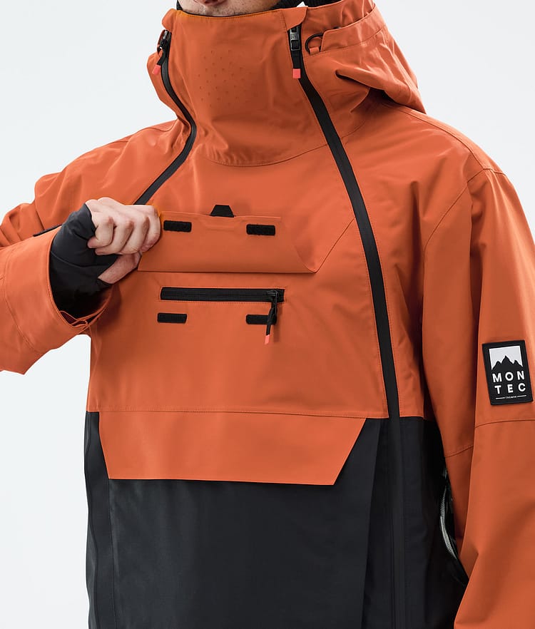 Montec Doom Snowboard Jacket Men Burned Orange/Black, Image 10 of 11