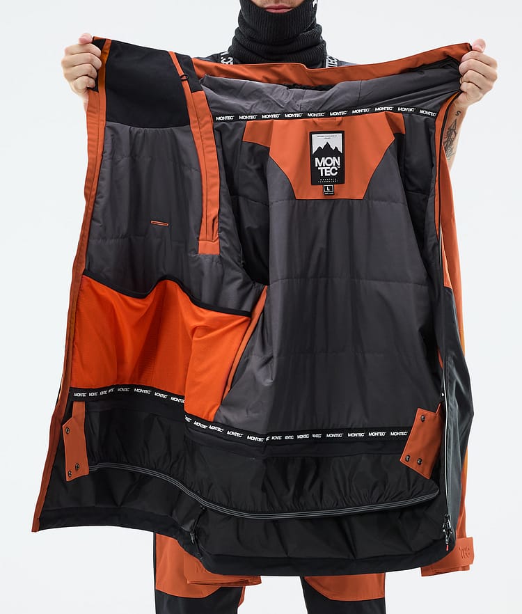 Montec Doom Ski Jacket Men Burned Orange/Black, Image 12 of 12