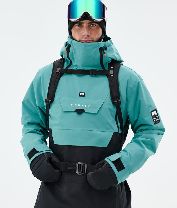 Montec Doom Snowboard Jacket Men Turquoise/Black, Image 2 of 11