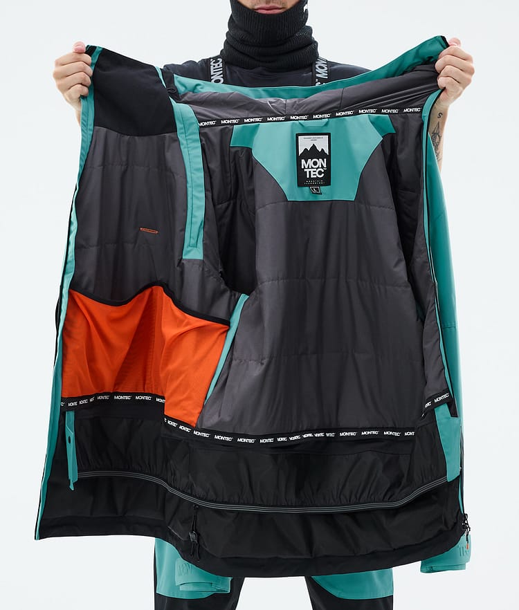 Montec Doom Snowboard Jacket Men Turquoise/Black, Image 11 of 11