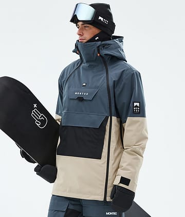 Montec Doom Snowboard Jacket Metal Blue/Black/Sand