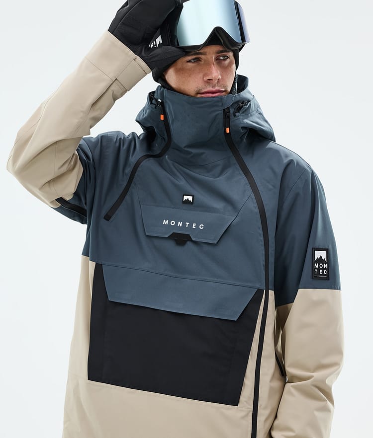 Montec Doom Snowboard Jacket Men Metal Blue/Black/Sand, Image 2 of 11