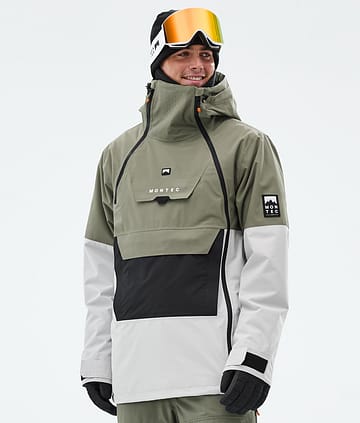 Montec Doom Ski Jacket Greenish/Black/Light Grey