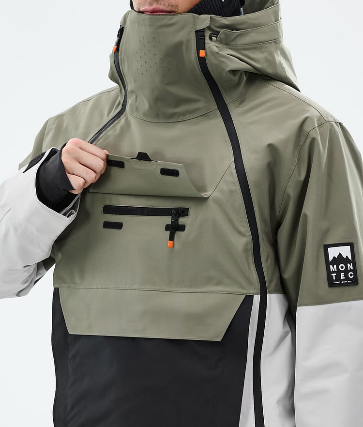 Montec Doom Snowboard Jacket Men Greenish/Black/Light Grey, Image 9 of 10