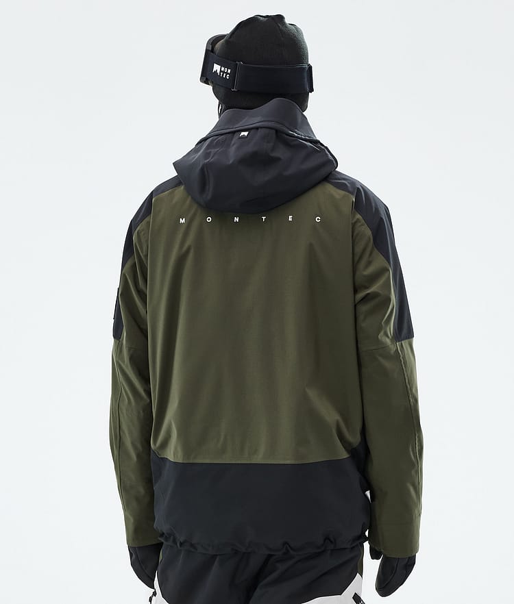 Montec Morpheus Snowboard Jacket Men Black/Olive Green/Light Grey, Image 7 of 10