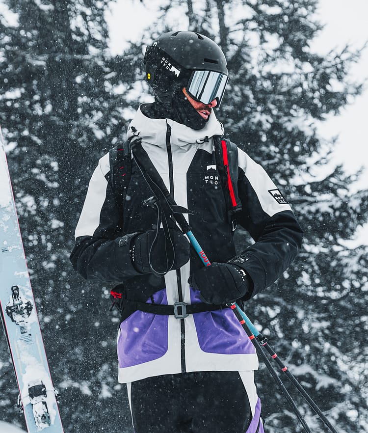 Morpheus Ski Jacket Men Light Grey/Black/Vivid Purple, Image 2 of 10