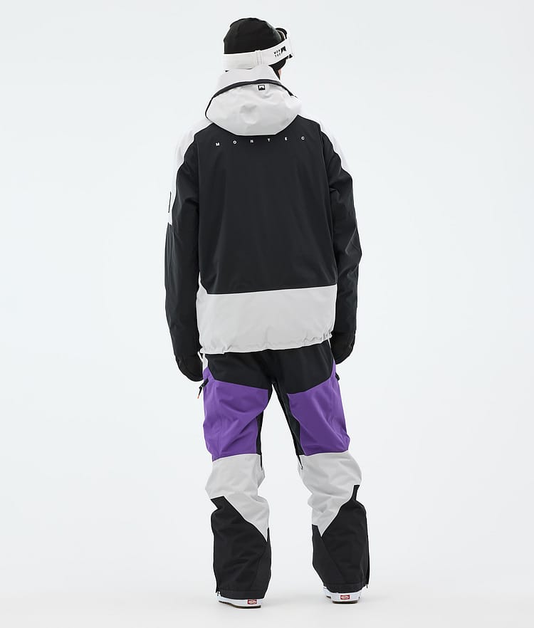 Montec Morpheus Snowboard Jacket Men Light Grey/Black/Vivid Purple Renewed, Image 5 of 10