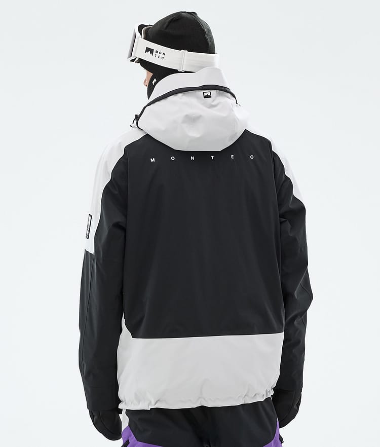 Montec Morpheus Snowboard Jacket Men Light Grey/Black/Vivid Purple Renewed, Image 7 of 10