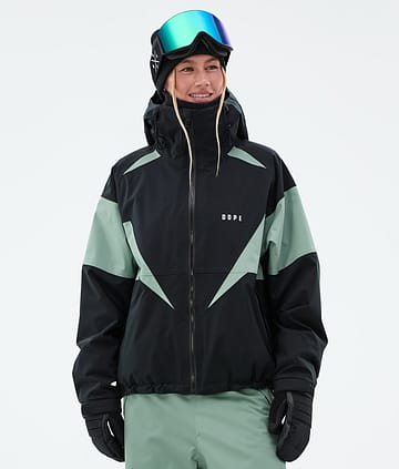 Dope Spartan W Ski Jacket Black/Faded Green