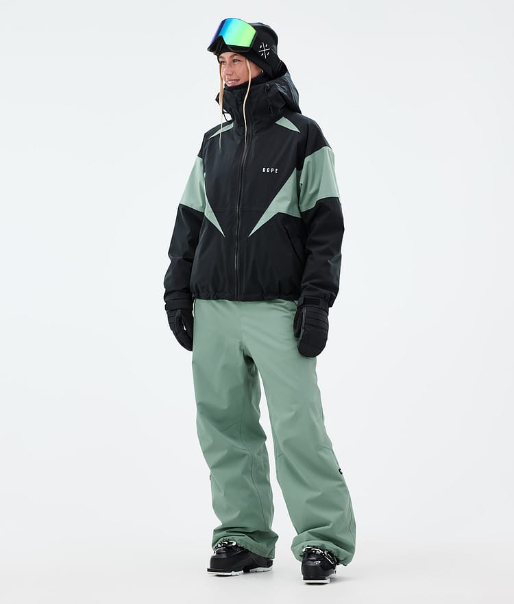 Dope Spartan W Ski Jacket Women Spike Black/Faded Green, Image 2 of 8
