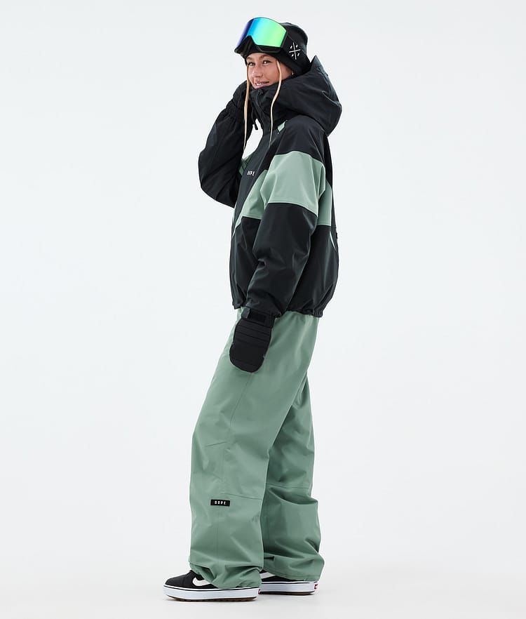 Dope Spartan W Snowboard Jacket Women Spike Black/Faded Green, Image 3 of 8