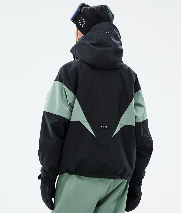 Dope Spartan W Snowboard Jacket Women Spike Black/Faded Green, Image 6 of 8
