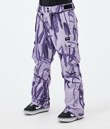 Dope Iconic W Snowboard Pants Scribble Purple