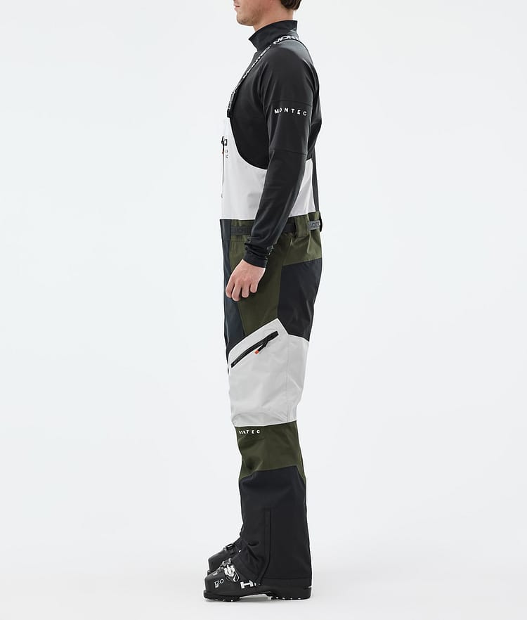 Dozer Ski Pants Men Light Grey/Black/Olive Green, Image 3 of 7
