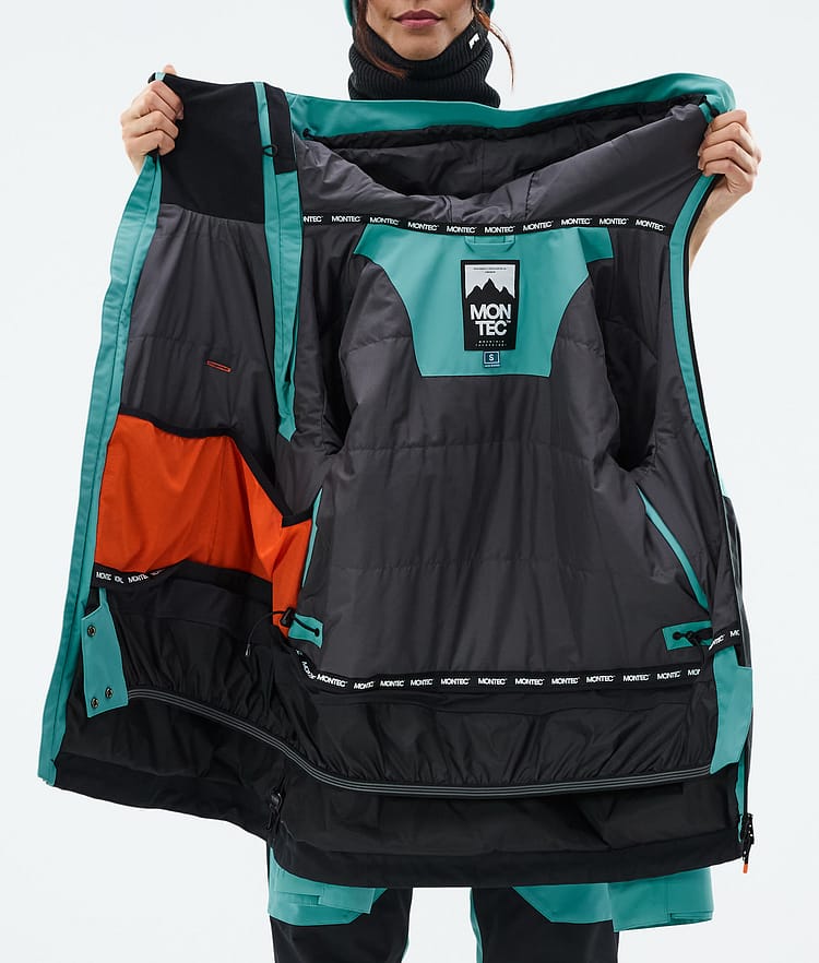 Montec Doom W Snowboard Jacket Women Turquoise/Black, Image 10 of 10