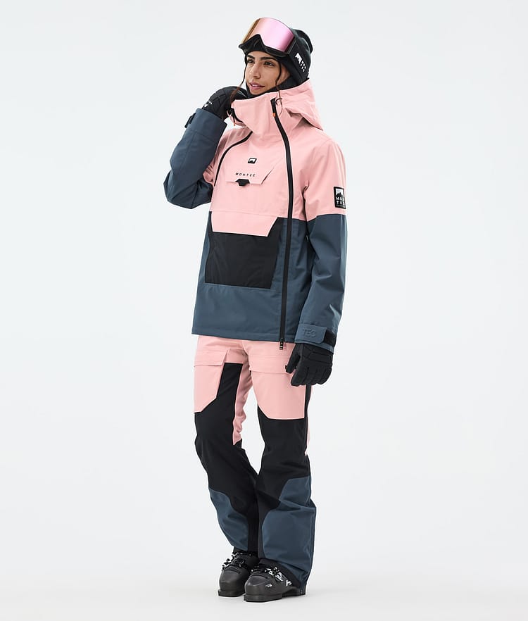 Montec Doom W Giacca Sci Donna Soft Pink/Black/Metal Blue, Image 2 of 10