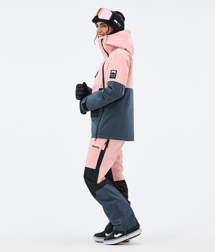Montec Doom W Snowboard Jacket Women Soft Pink/Black/Metal Blue, Image 3 of 10