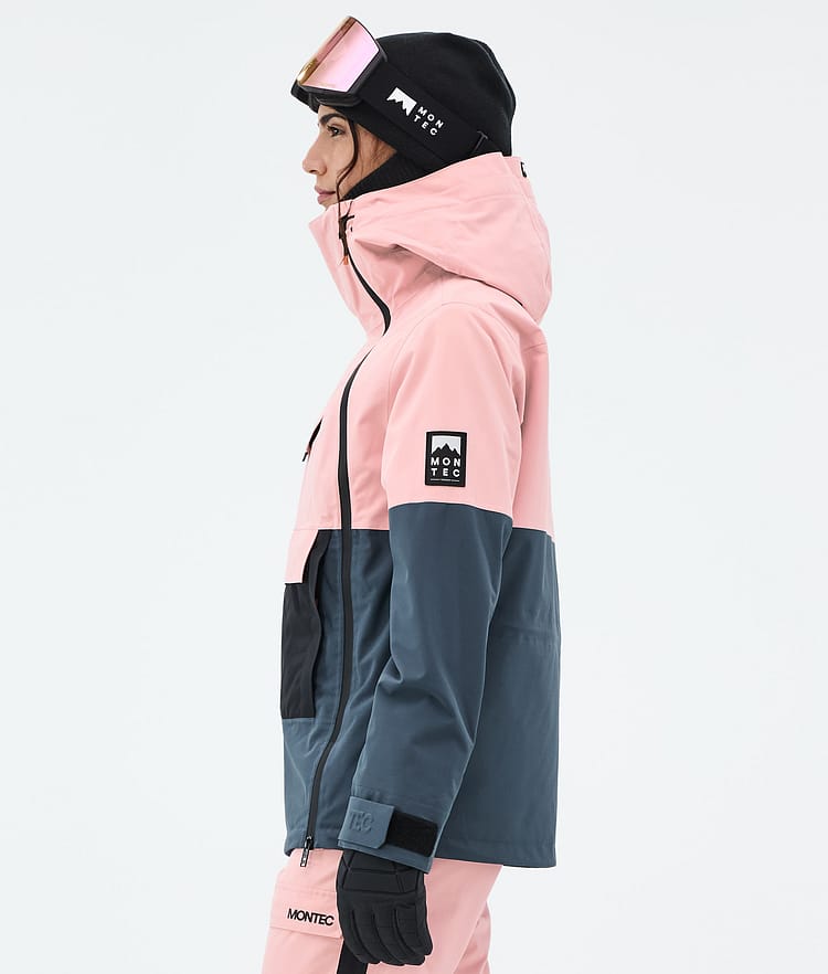 Montec Doom W Snowboard Jacket Women Soft Pink/Black/Metal Blue, Image 5 of 10