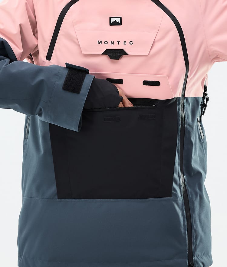 Montec Doom W Giacca Sci Donna Soft Pink/Black/Metal Blue, Image 8 of 10