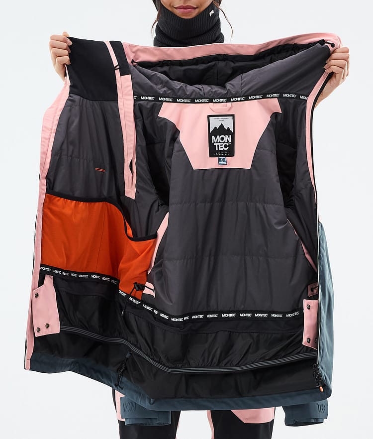 Montec Doom W Giacca Sci Donna Soft Pink/Black/Metal Blue, Image 10 of 10