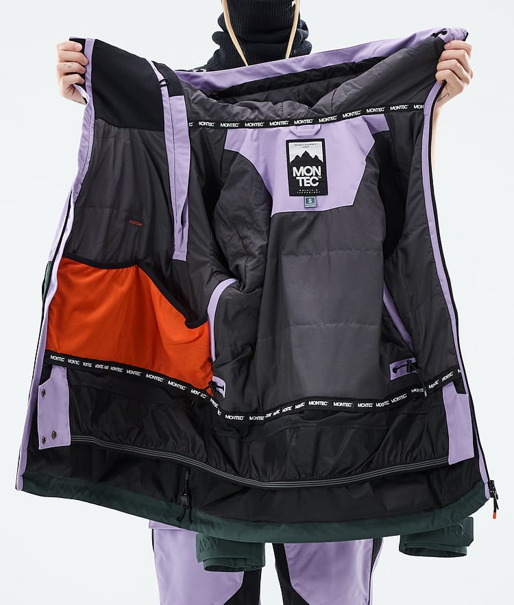 Montec Doom W Snowboard Jacket Women Faded Violet/Black/Dark Atlantic, Image 10 of 10