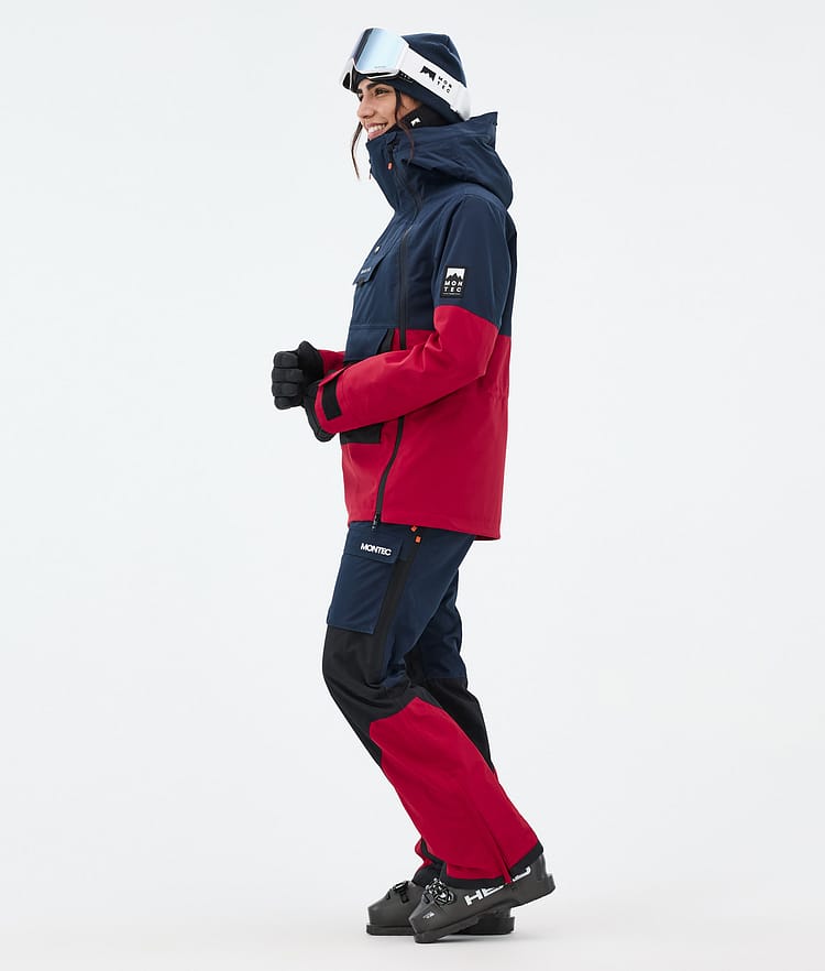 Doom W Ski Jacket Women Dark Blue/Black/Deep Red, Image 3 of 10