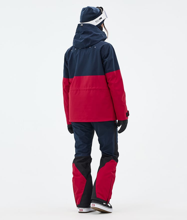 Montec Doom W Snowboard Jacket Women Dark Blue/Black/Deep Red, Image 4 of 10