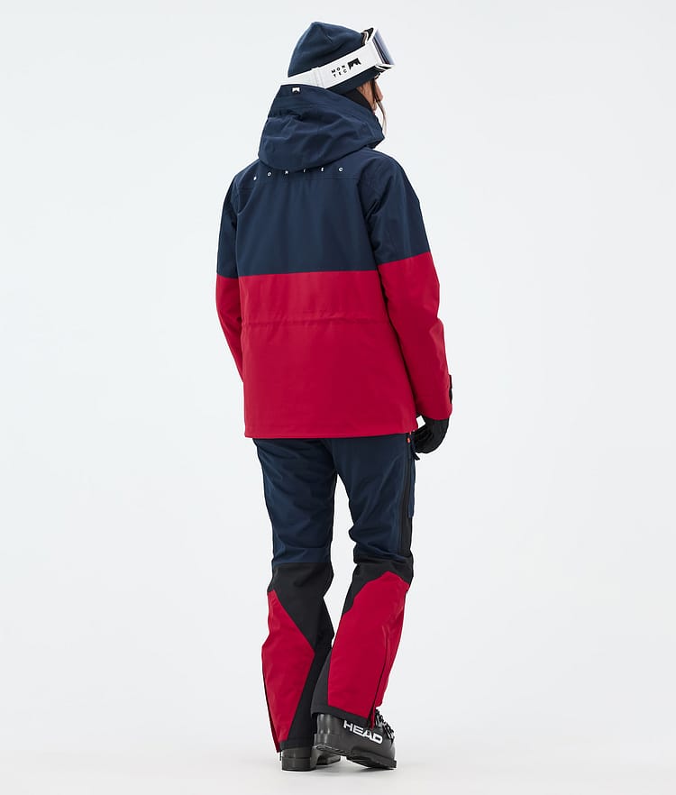 Doom W Ski Jacket Women Dark Blue/Black/Deep Red, Image 4 of 10