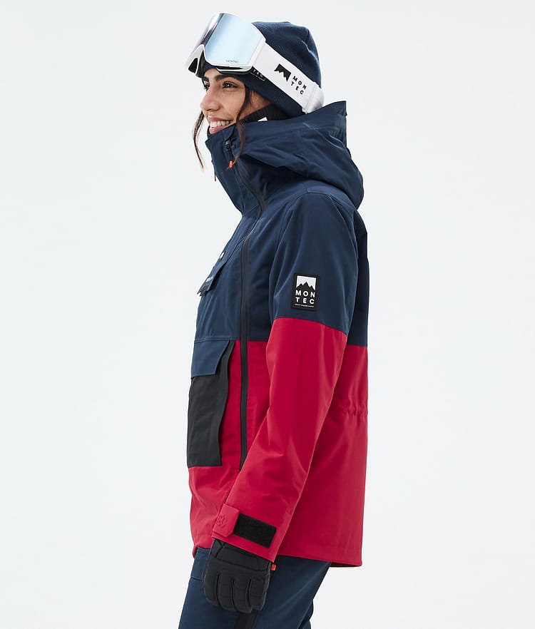 Doom W Ski Jacket Women Dark Blue/Black/Deep Red, Image 5 of 10
