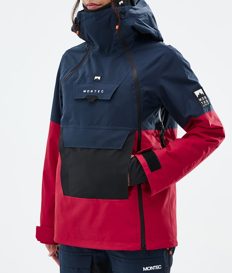 Doom W Ski Jacket Women Dark Blue/Black/Deep Red, Image 7 of 10