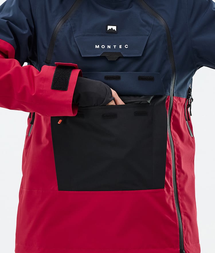 Montec Doom W Snowboard Jacket Women Dark Blue/Black/Deep Red, Image 8 of 10