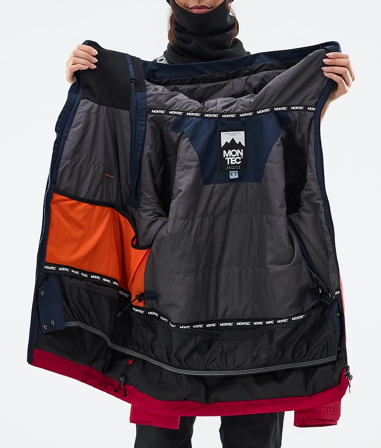 Doom W Ski Jacket Women Dark Blue/Black/Deep Red, Image 10 of 10