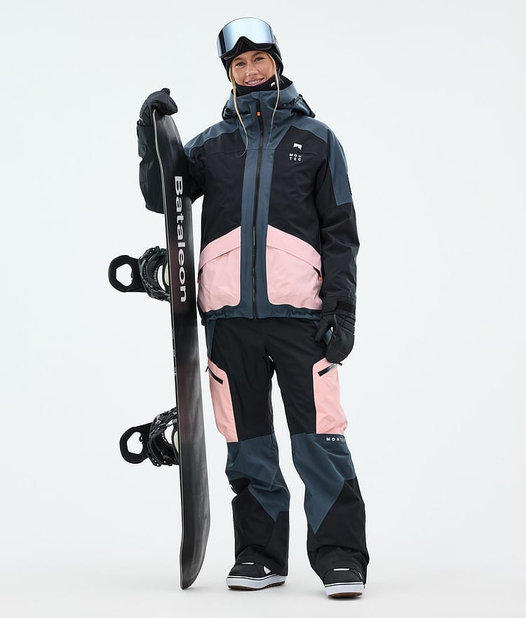 Montec Morpheus W Snowboard Jacket Women Metal Blue/Black/Soft Pink, Image 2 of 9