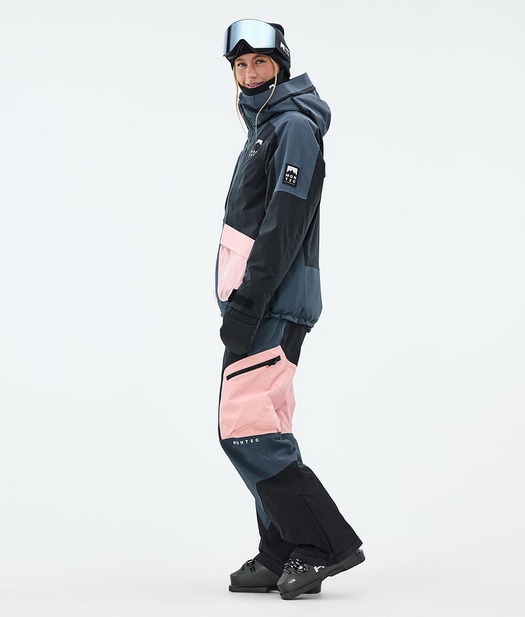 Montec Morpheus W Giacca Sci Donna Metal Blue/Black/Soft Pink, Image 3 of 9