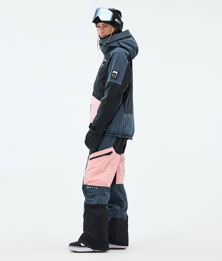 Montec Morpheus W Snowboard Jacket Women Metal Blue/Black/Soft Pink, Image 3 of 9