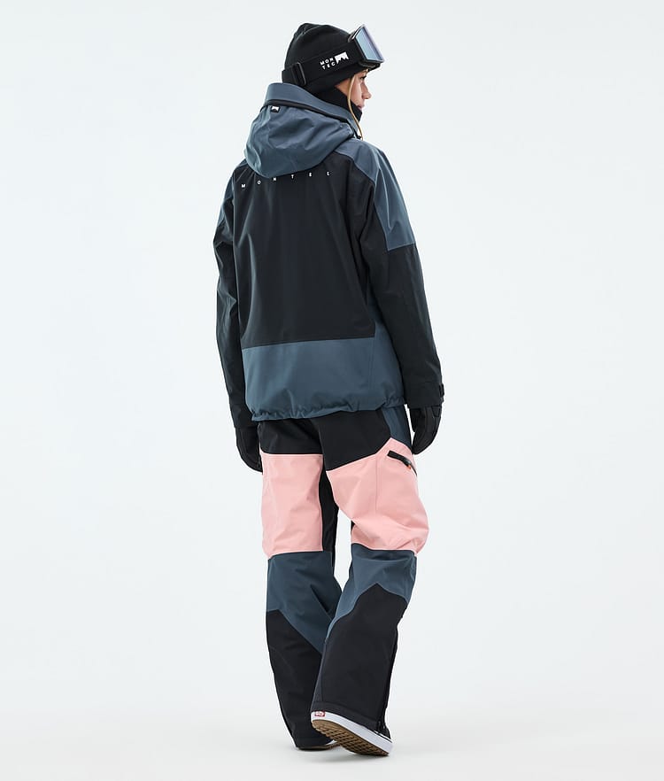 Montec Morpheus W Snowboard Jacket Women Metal Blue/Black/Soft Pink, Image 4 of 9