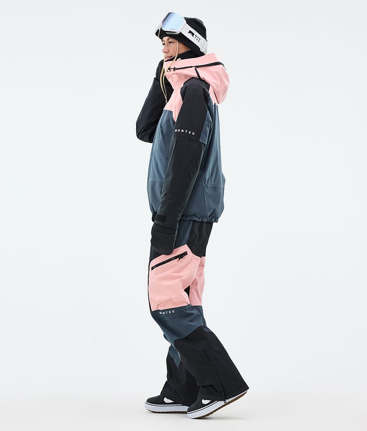 Montec Oracle W Snowboard Jacket Women Soft Pink/Black/Metal Blue, Image 3 of 9