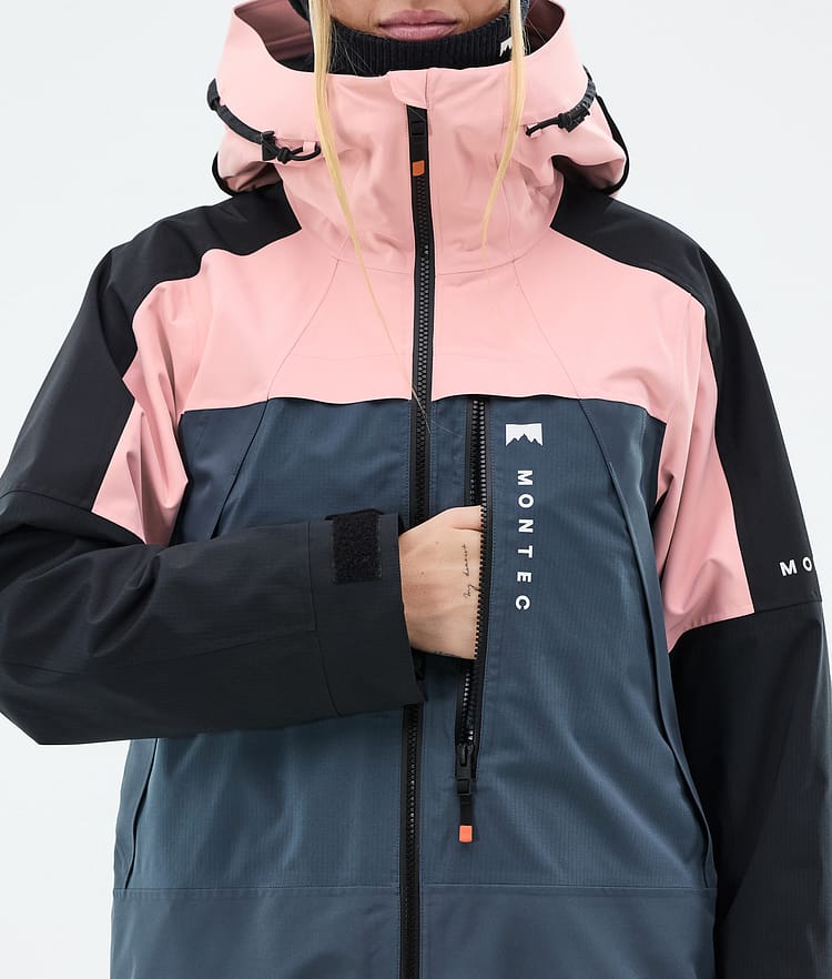Montec Oracle W Snowboard Jacket Women Soft Pink/Black/Metal Blue, Image 8 of 9