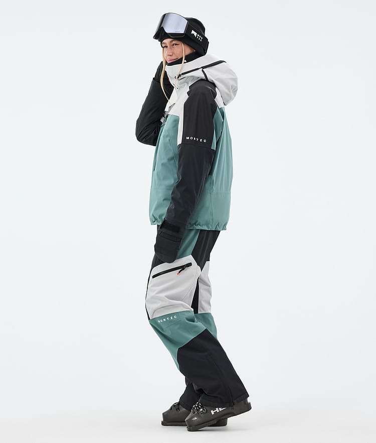 Montec Oracle W Laskettelutakki Naiset Light Grey/Black/Atlantic, Image 3 of 9