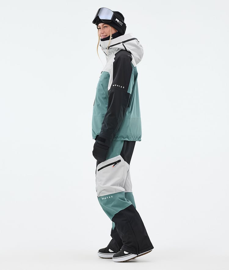 Montec Oracle W Snowboard Jacket Women Light Grey/Black/Atlantic, Image 3 of 9