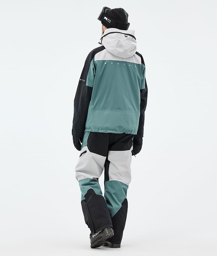 Montec Oracle W Laskettelutakki Naiset Light Grey/Black/Atlantic, Image 4 of 9