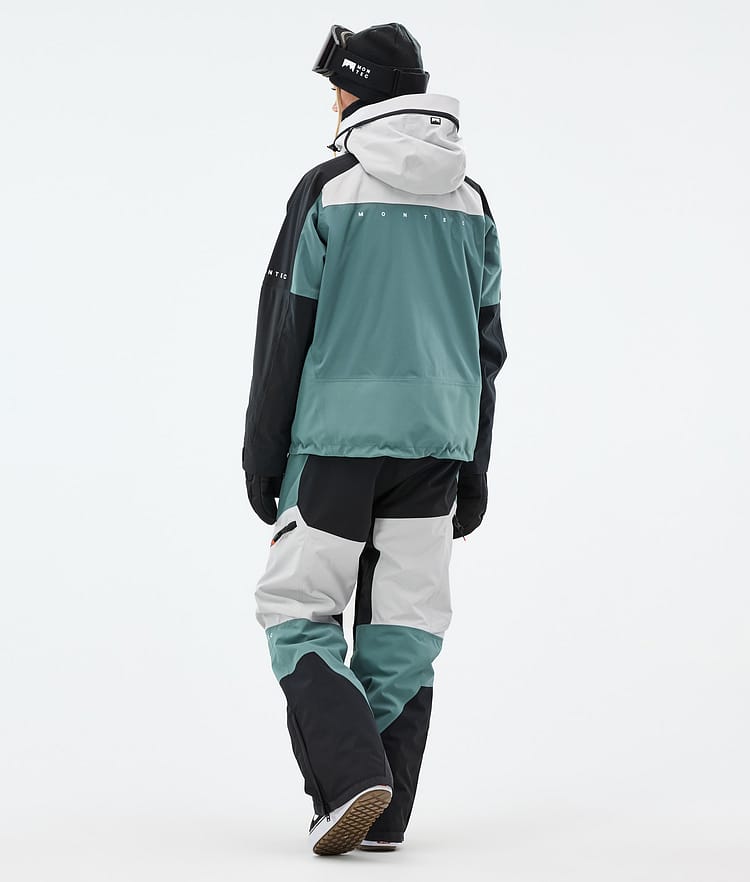 Montec Oracle W Snowboard Jacket Women Light Grey/Black/Atlantic, Image 4 of 9
