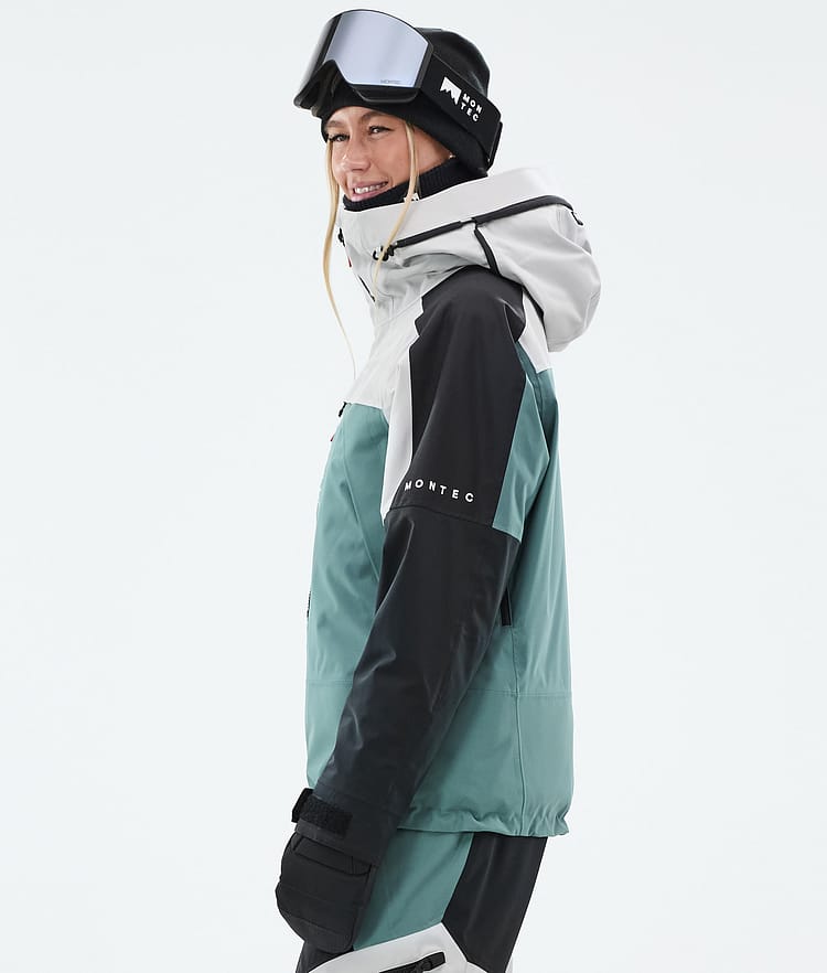 Montec Oracle W Laskettelutakki Naiset Light Grey/Black/Atlantic, Image 5 of 9