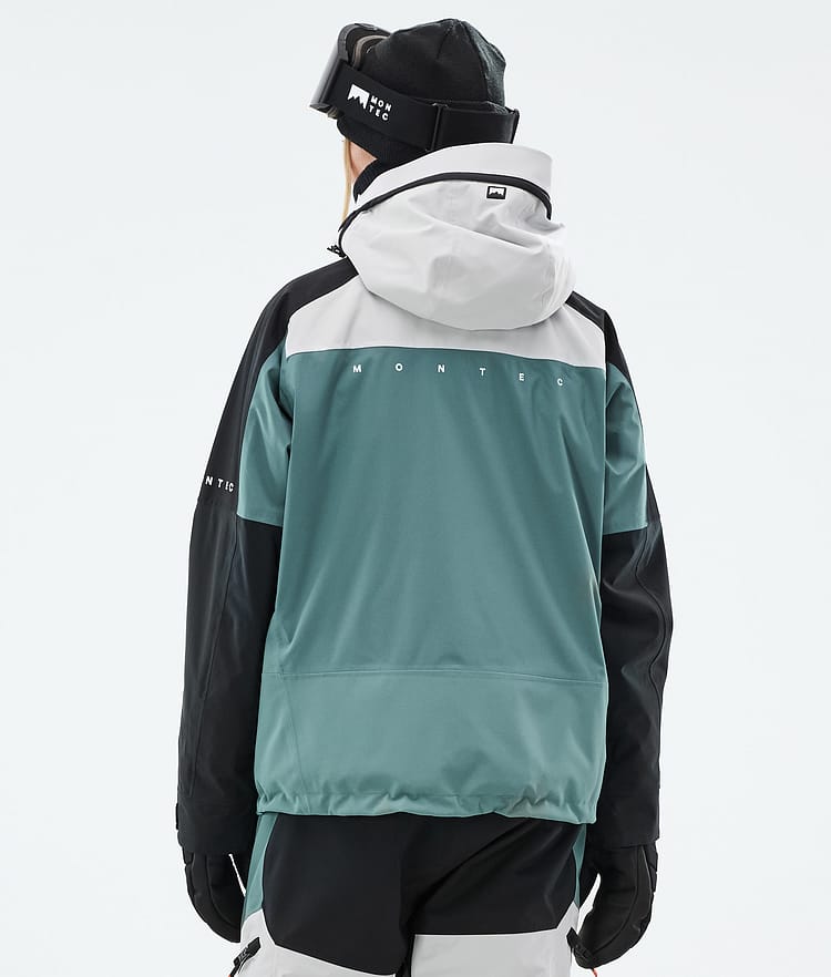Montec Oracle W Laskettelutakki Naiset Light Grey/Black/Atlantic, Image 6 of 9