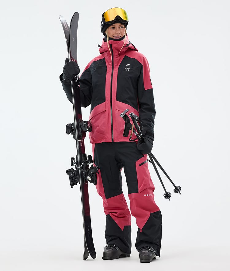 Montec Dozer W Pantaloni Sci Donna Light Red/Black, Image 2 of 7