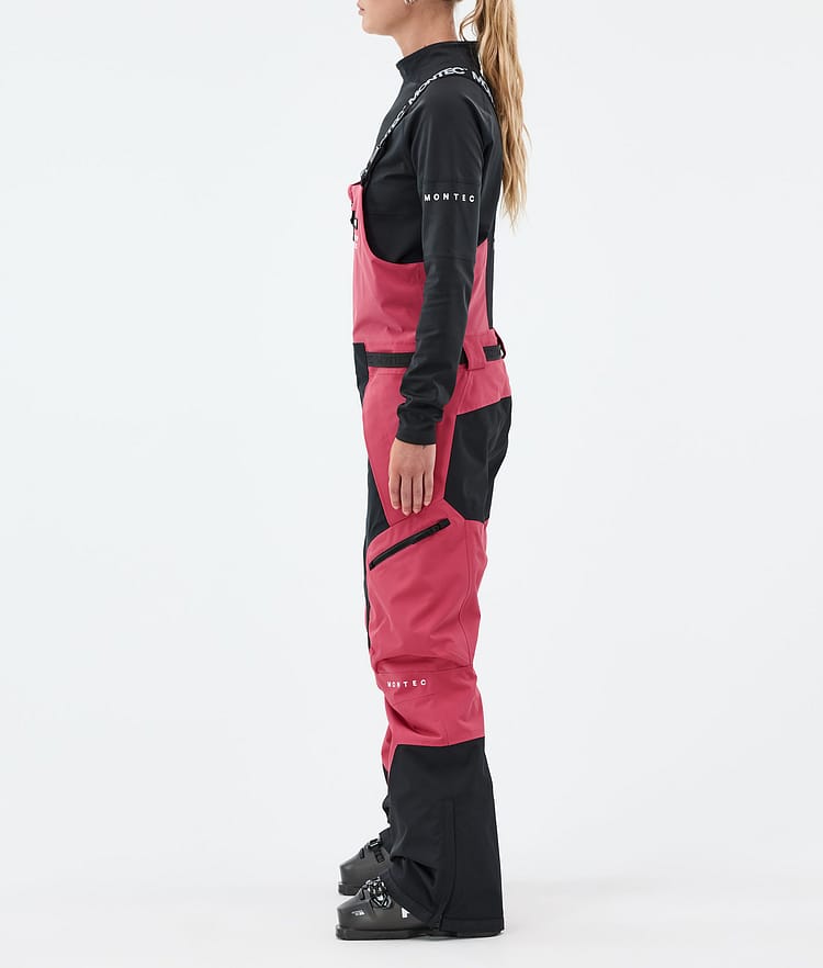 Montec Dozer W Pantaloni Sci Donna Light Red/Black, Image 3 of 7