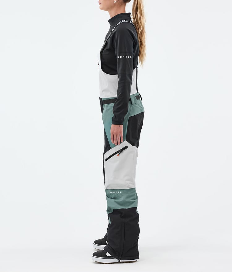 Montec Dozer W Snowboardbukse Dame Light Grey/Black/Atlantic, Image 3 of 7