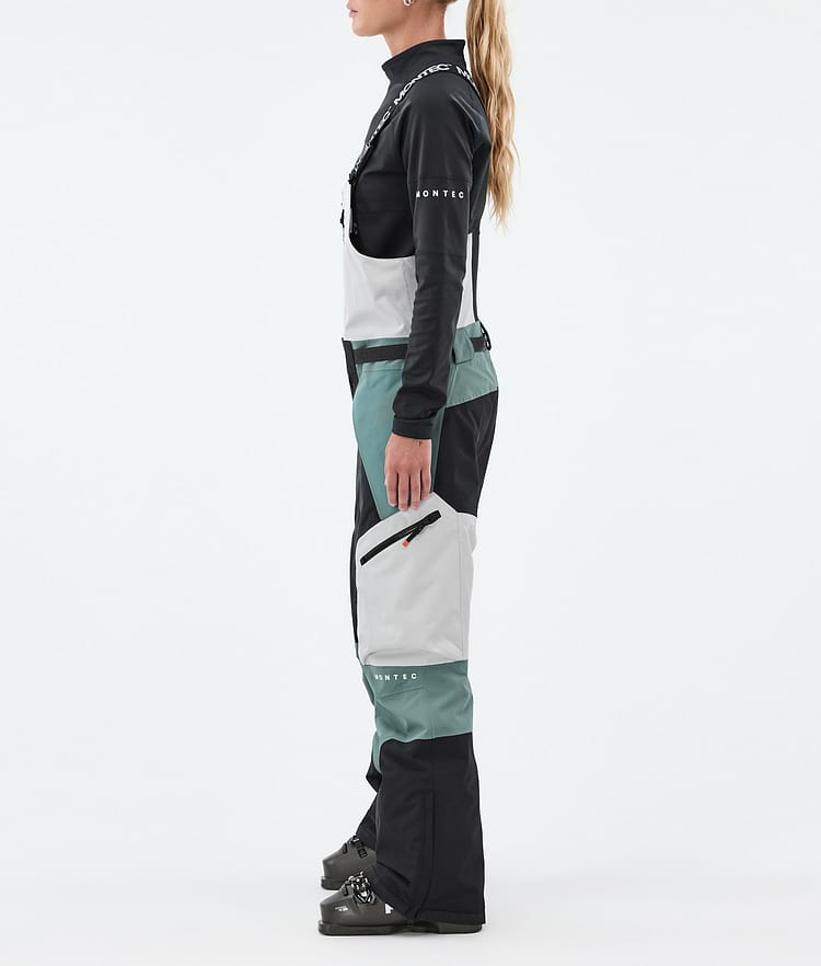Montec Dozer W Ski Pants Women Light Grey/Black/Atlantic, Image 3 of 7