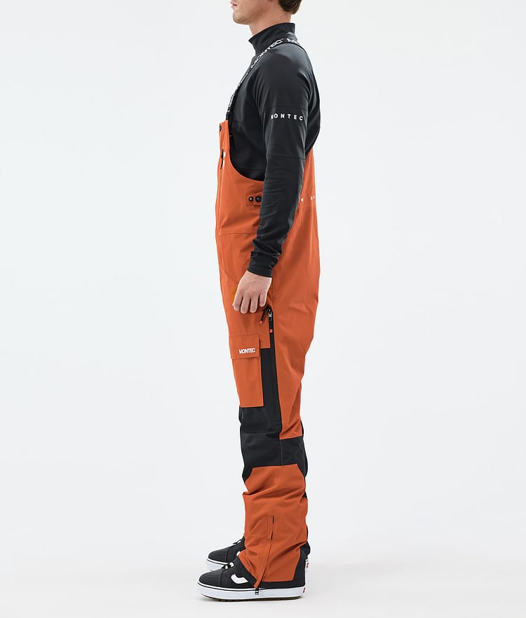 Montec Fawk Snowboard Pants Men Burned Orange/Black Renewed, Image 3 of 7