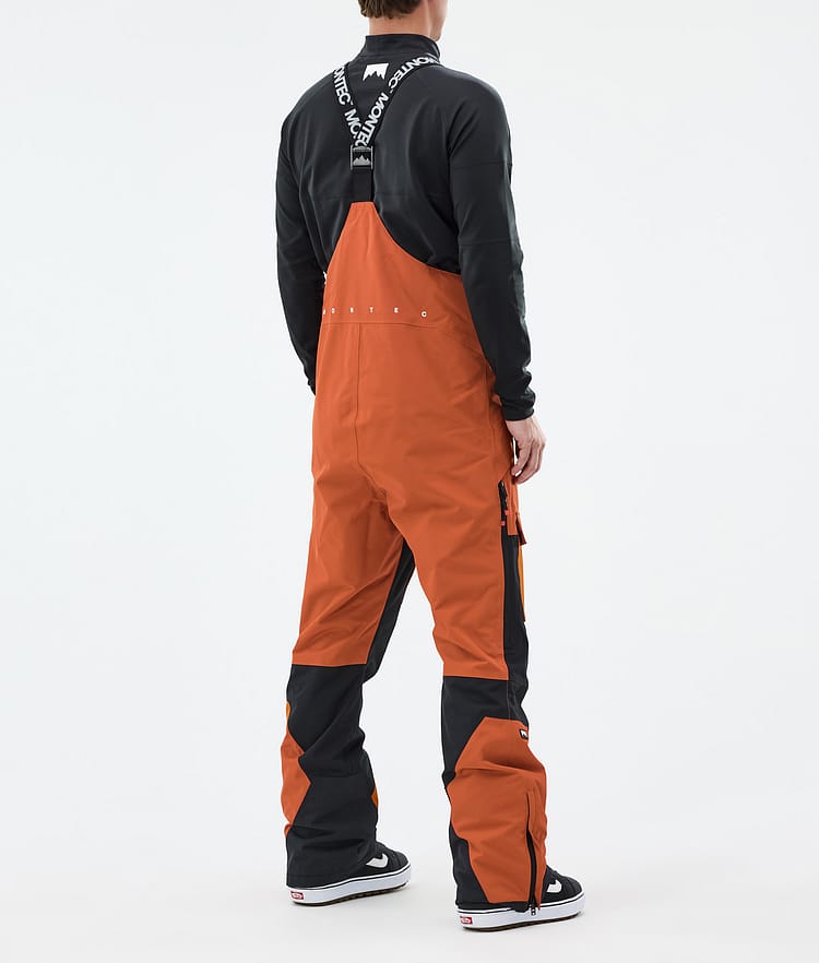 Montec Fawk Snowboard Pants Men Burned Orange/Black Renewed, Image 4 of 7